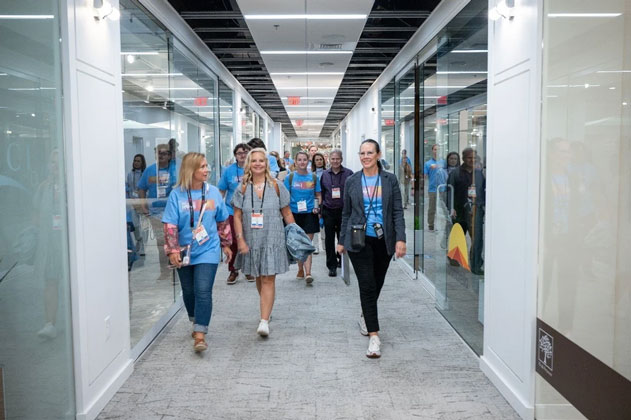 Attendees walk the Casual Market floors at the first annual ICFA Walk for Hope.