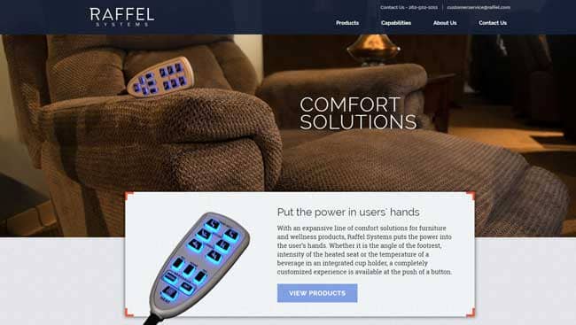 In addition to showcasing the company’s growing list of products for the home furnishings, contract furniture, and bedding industries, the redesigned website allows consumers to reach Raffel customer support directly.