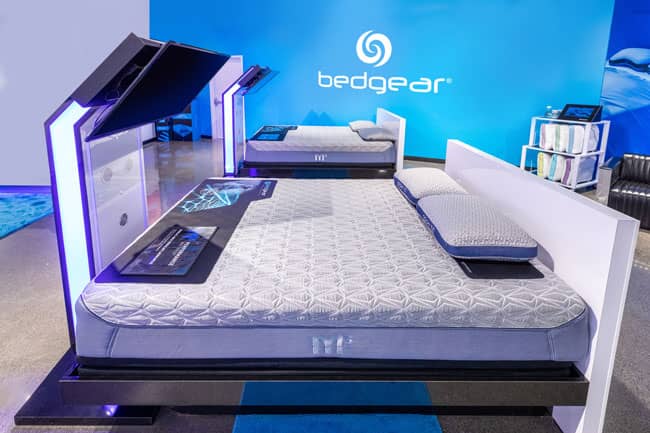 BEDGEAR&#39;s M3 Launchpad, above, is the world&#39;s only modular mattress.